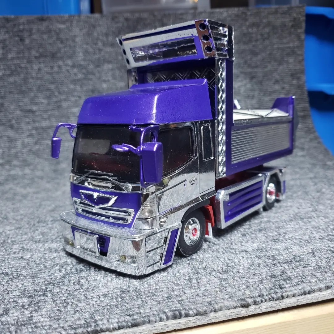 Yahoo!オークション - 1/32デコトラプラモデル完成品ダンプ Yahoo!オークション - 1/32デコトラプラモデル完成品ダンプ