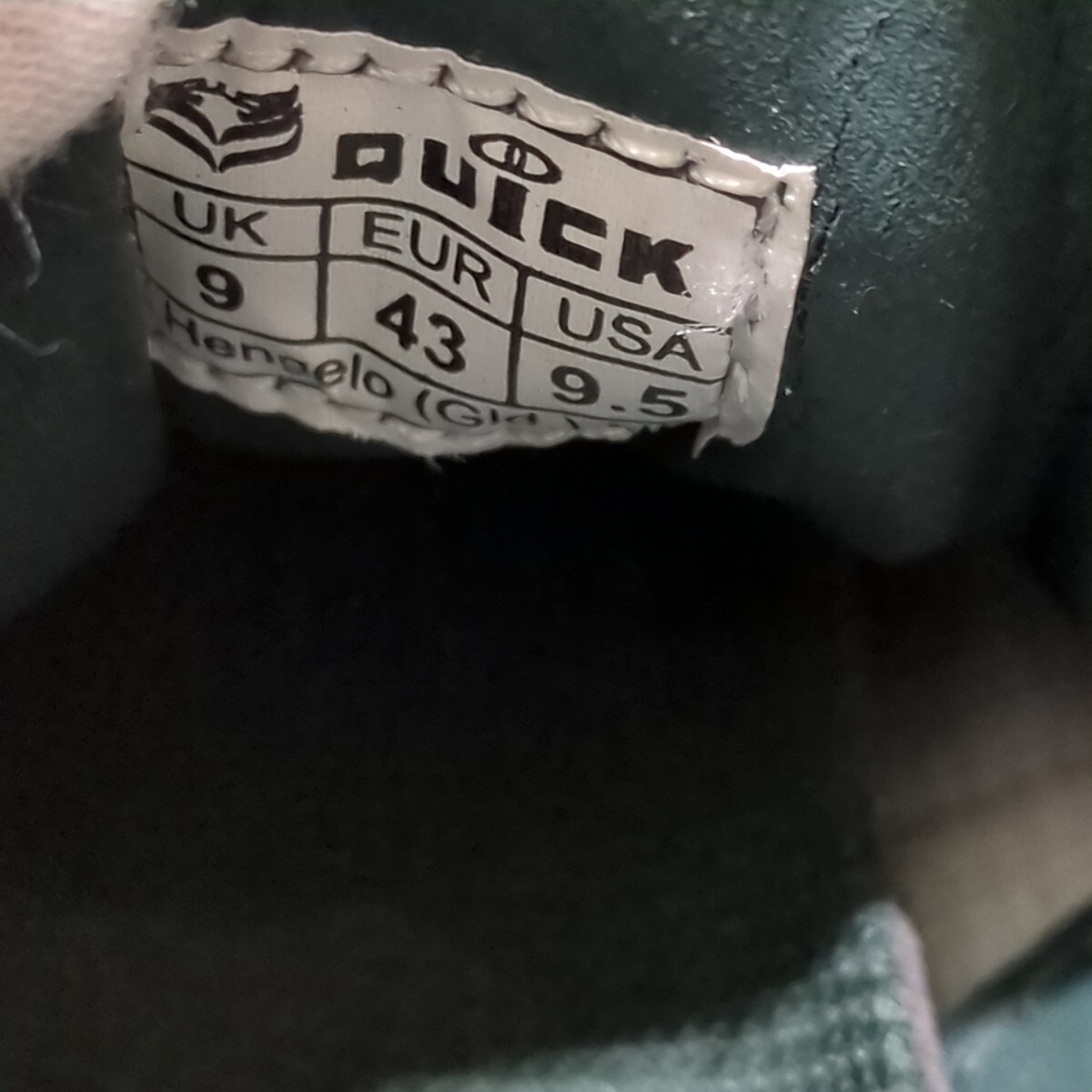 Quick スニーカー　43 uk9 28〜29cm　クイック　オランダ　シューズ ブランド 白　タグ付　保管品　デッドストック_画像8