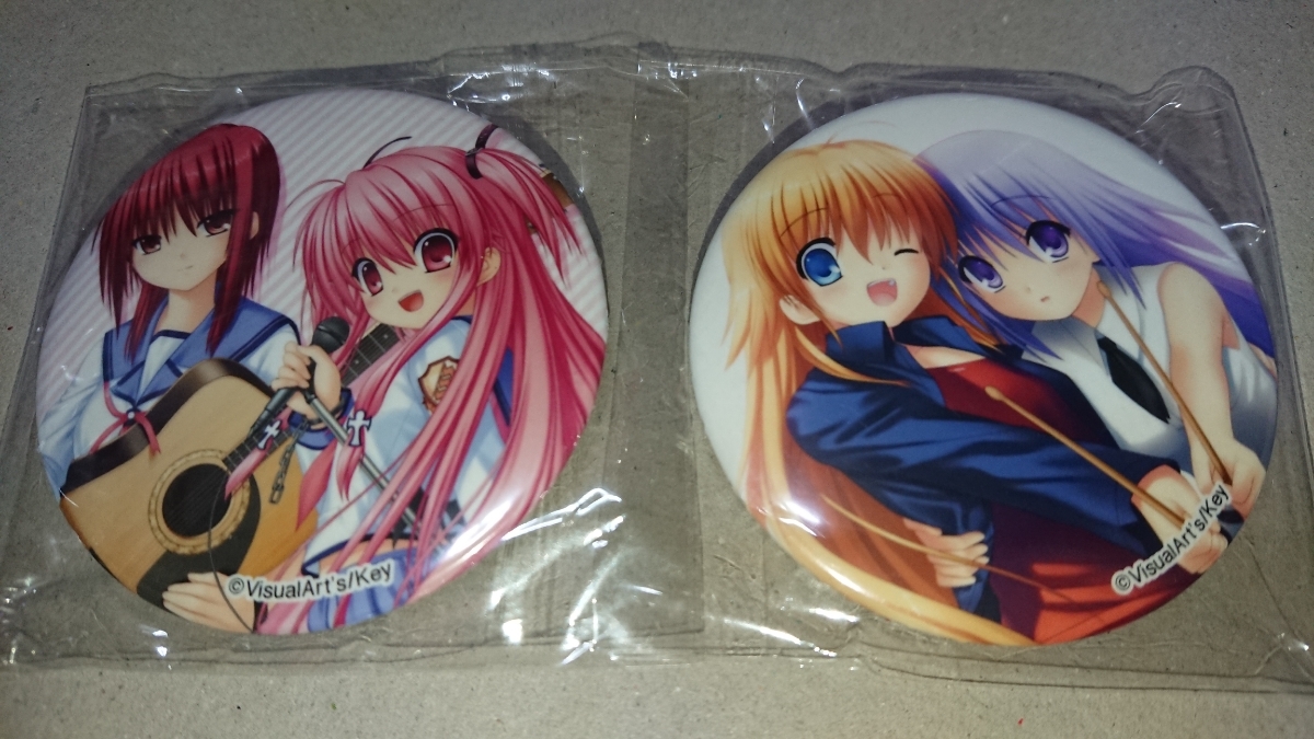 ヤフオク Angel Beats ガルデモ 岩沢 ユイ 関根 入江 缶バ