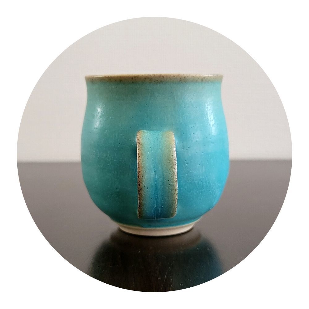  mug ceramics Kasama . coffee cup hand made tea cup glass Cafe mug . rice field .. person microwave oven correspondence 130ml
