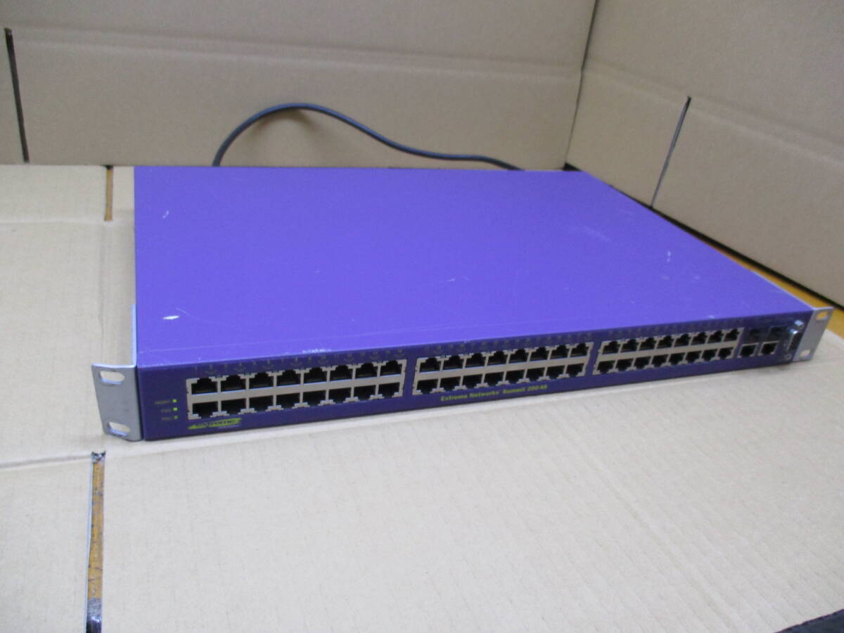 中古品 ★ Extreme Networks Summit 200-48t スイッチ switch★ 通電確認 ★No:A02_画像1