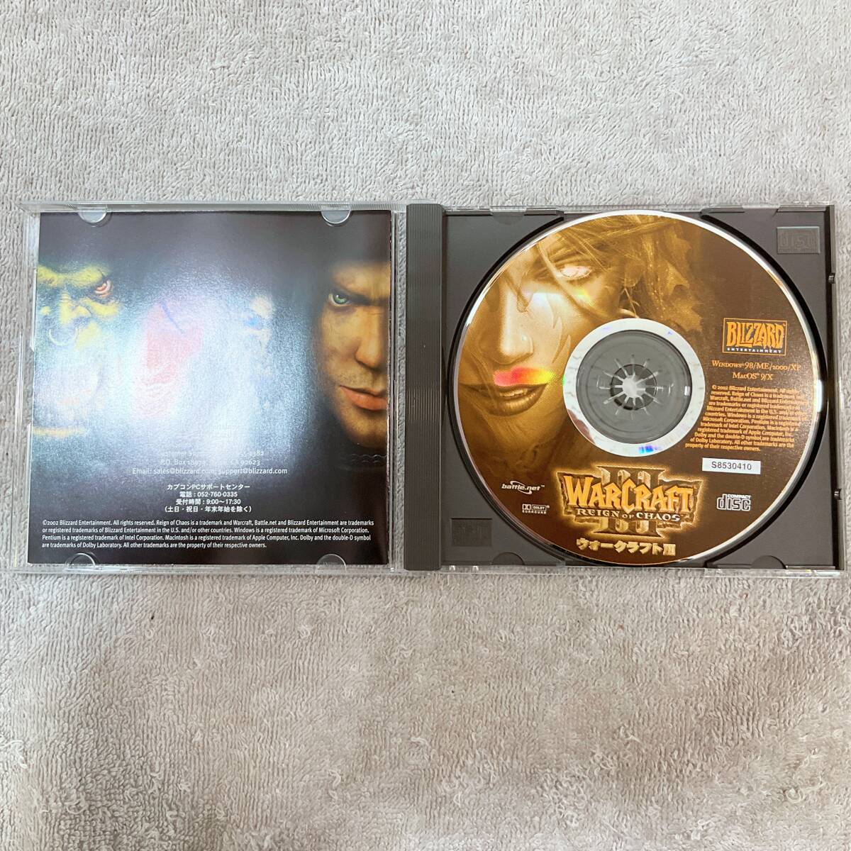 ●K570■Windows XP/Me/2000 CD-ROM■WARCRAFTⅢ REIGN of CHAOS ウォークラフトⅢ■BLIZZARD ブリザード■保存品の画像6