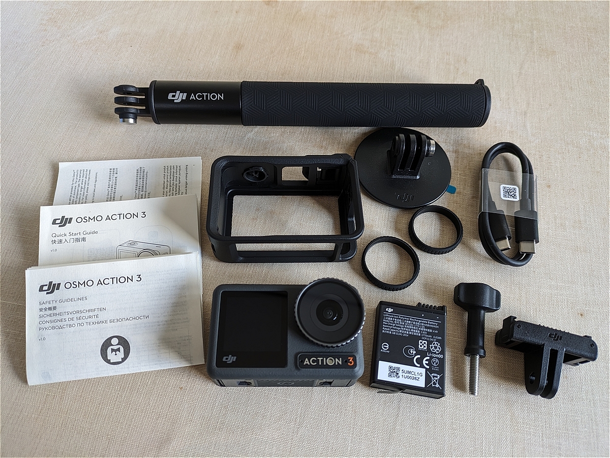 美品 DJI Osmo Action 3 スタンダードコンボセット相当 アクションカメラ GoPro Insta360_画像1