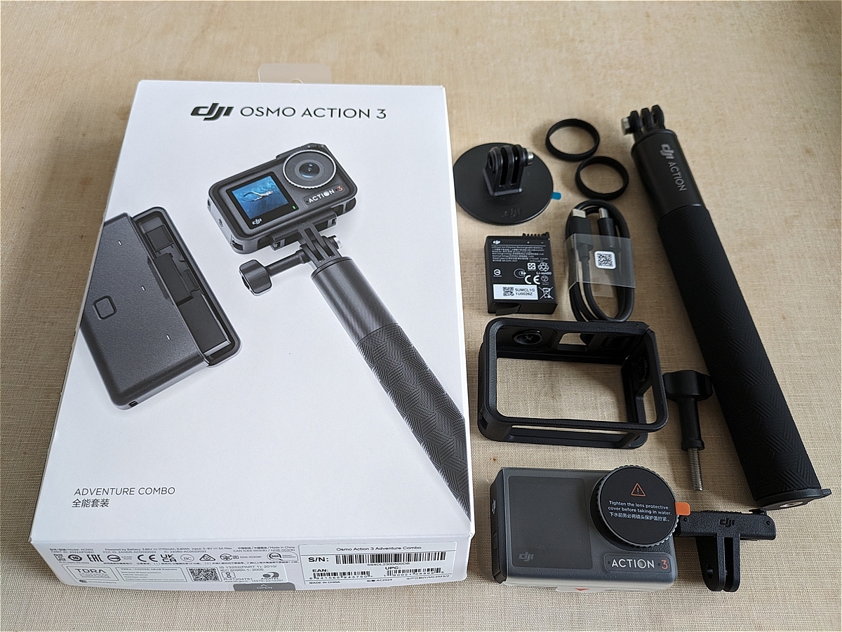 美品 DJI Osmo Action 3 スタンダードコンボセット相当 アクションカメラ GoPro Insta360_画像8