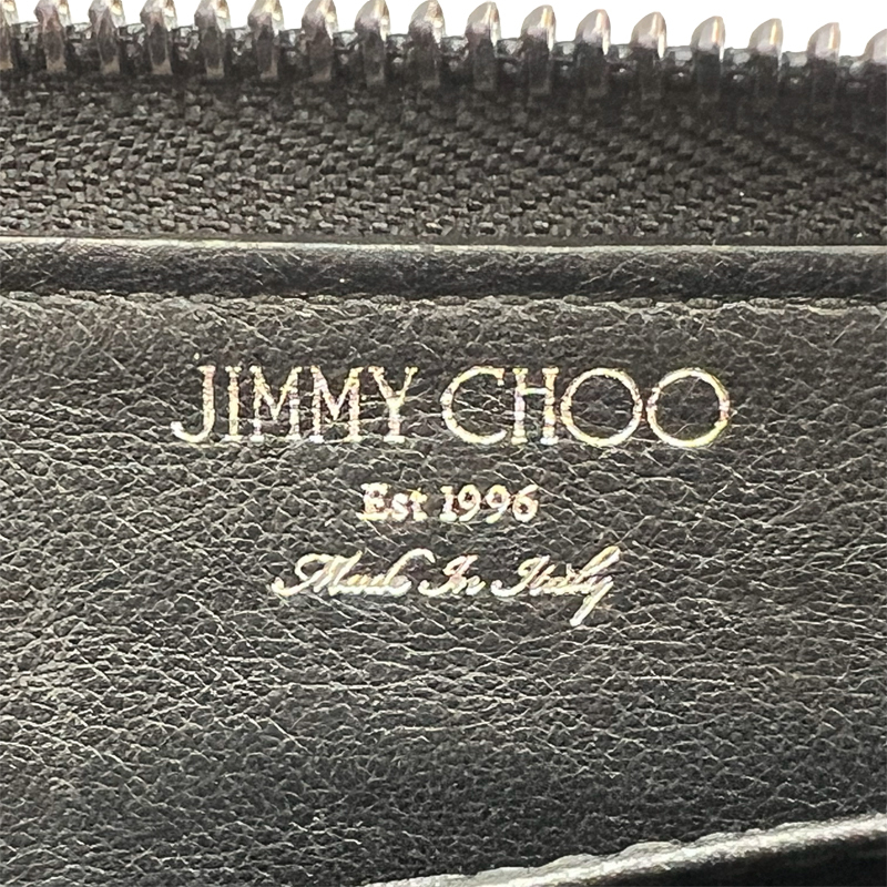 JIMMY CHOO　ジミーチュウ　スタッズ　長財布　ブラック　中古AB【辻屋質店B2390】_画像6