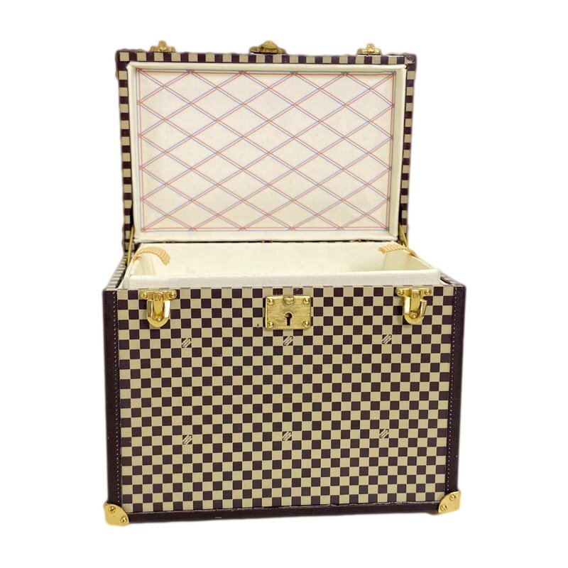 LouisVuitton ルイヴィトン ダミエトランク マルシャポー ペーパーウェイト 小物入れ ノベルティ 非売品 中古A【辻屋質店S0725】の画像4