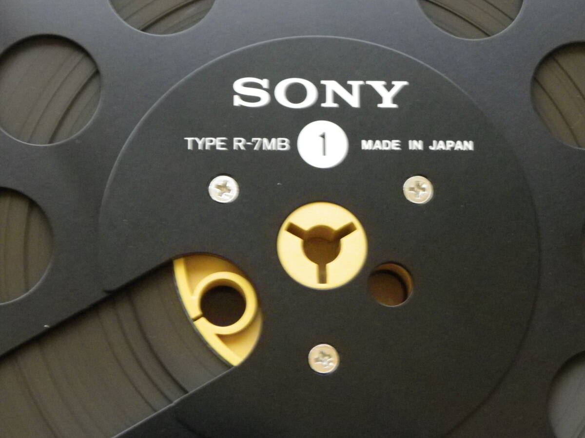 美品　SONY 7号 メタルリール ブラック TYPE R-7MB リール　録音済みテープ付_画像5