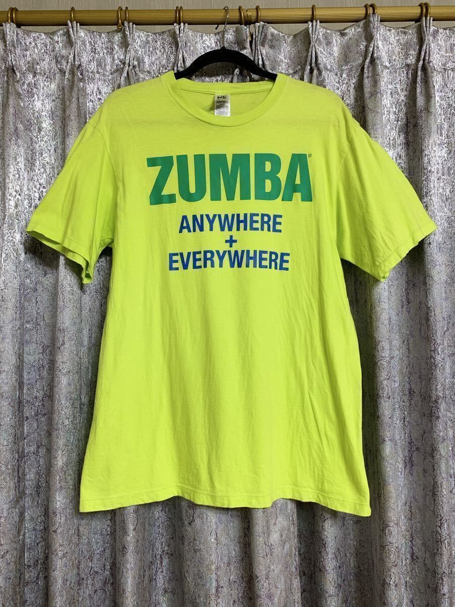 ZUMBA 正規品 ズンバ ウェア シャツ Tシャツ トップス ダンス dance エアロ ジム ハワイ Hawaii Aloha フィットネス ANYWERE EVERYWHERE_画像1