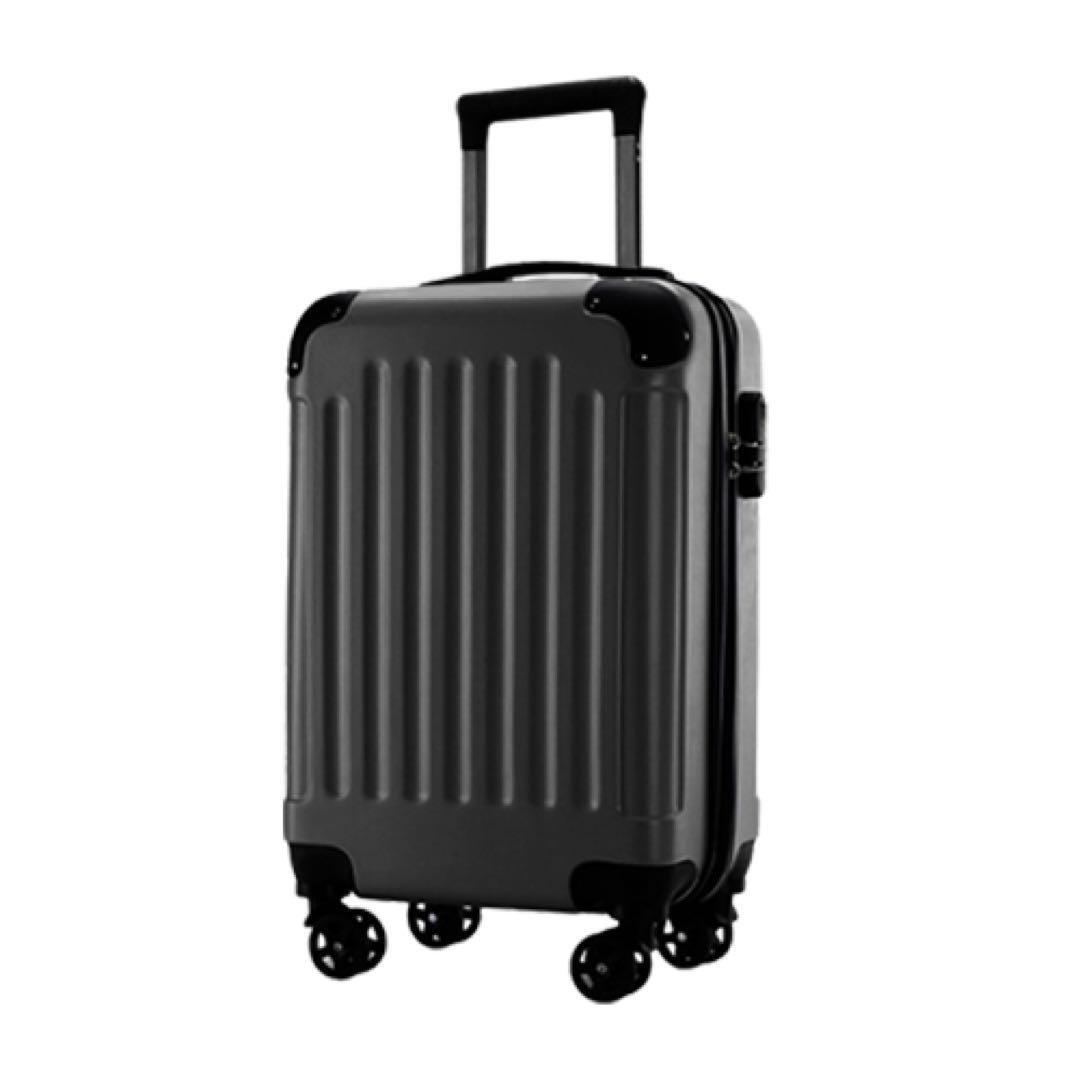 ブラック 旅行 スーツケース キャリーケース 軽量 小型 耐衝撃 高品質の画像3