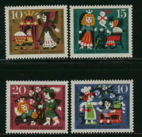 ドイツ 1964年 付加金付(眠れる森の美女 )切手セットの画像1