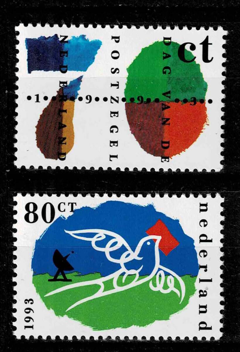 オランダ 1993年 切手の日切手セットの画像1