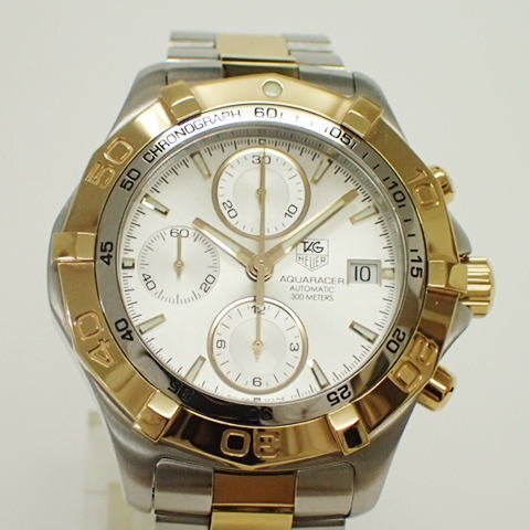 * TAG Heuer Aquaracer chronograph CAF2120 GPxSS men's self-winding watch *[120018]