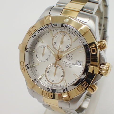 * TAG Heuer Aquaracer chronograph CAF2120 GPxSS men's self-winding watch *[120018]