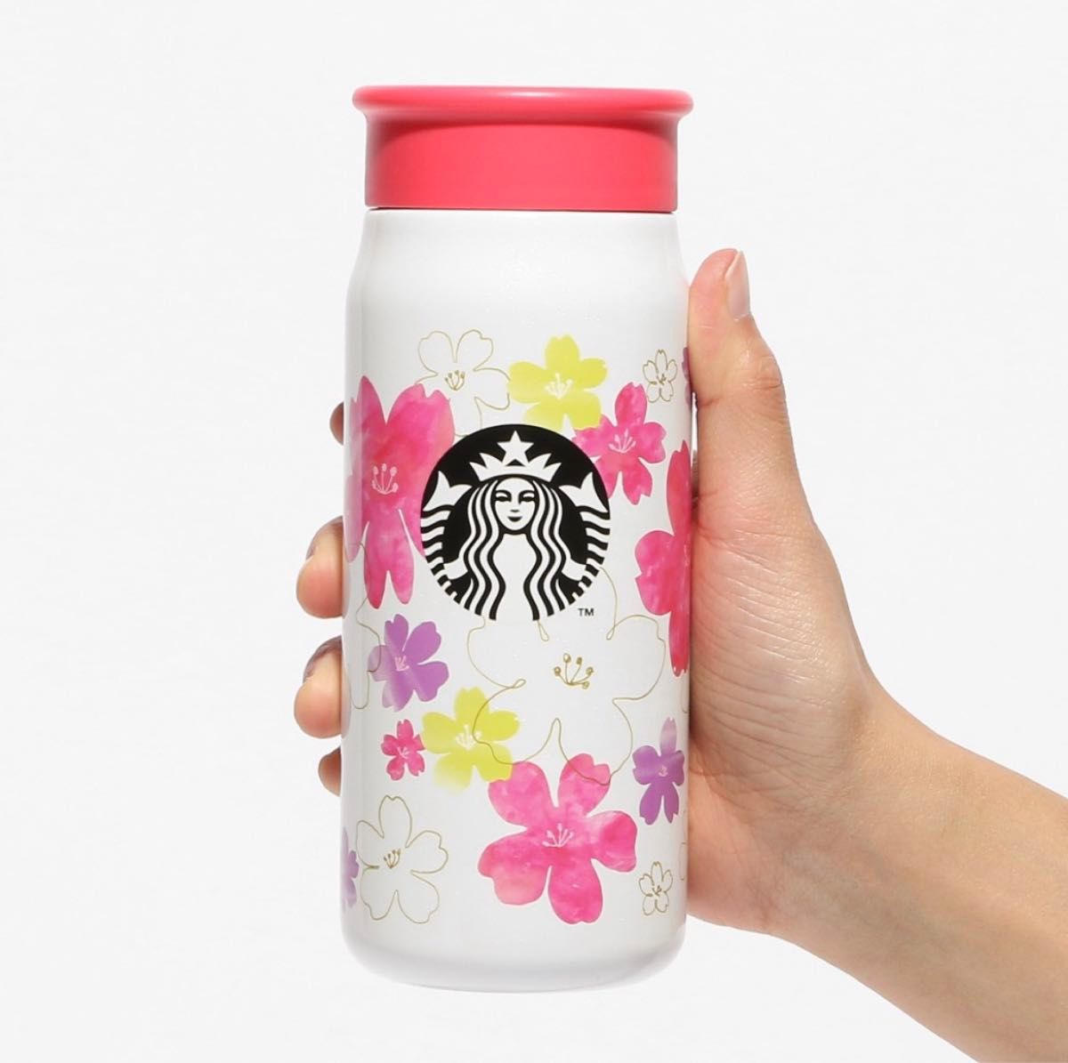 スターバックス サクラ 2024 ステンレス ミニボトル 355ml "ホワイト"