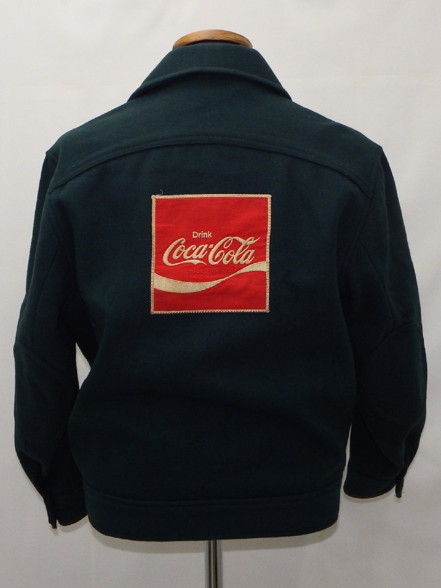 #【当時物】Coca Cola コカコーラ TAIWA CO.,LTD.製 ウールジャケット サイズ(大) /ヴィンテージ ユニフォーム ワッペン 刺繍 希少（札）の画像3