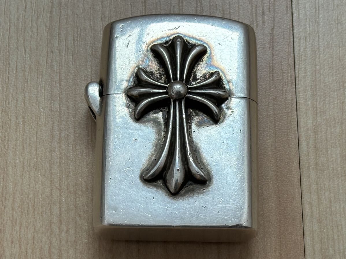 クロムハーツジッポライターCHROMEHEARTS ZIPPO LIGHTERZ-V1 スモールCHクロスジッポライター_画像2