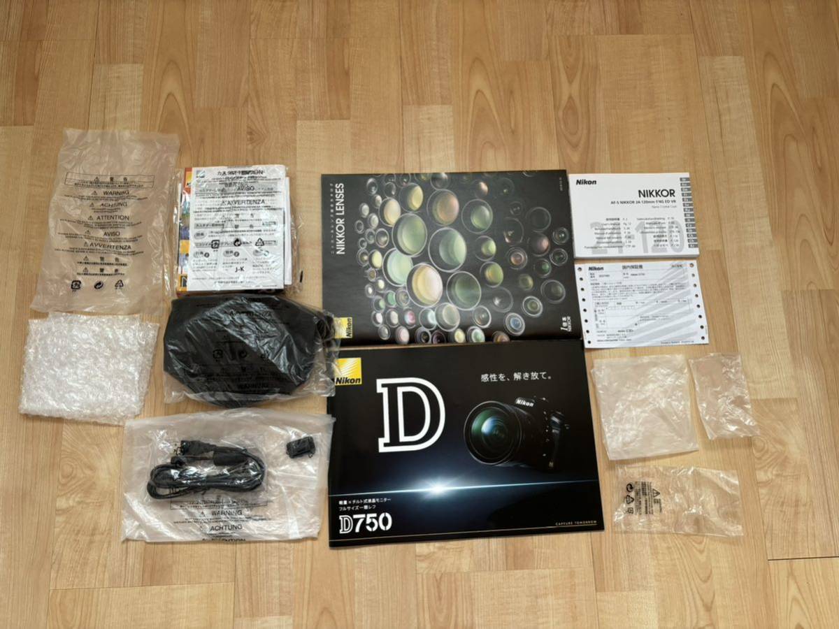 Nikon D750レンズキット　24-120 4G VR kit オプションセット　美品_画像2