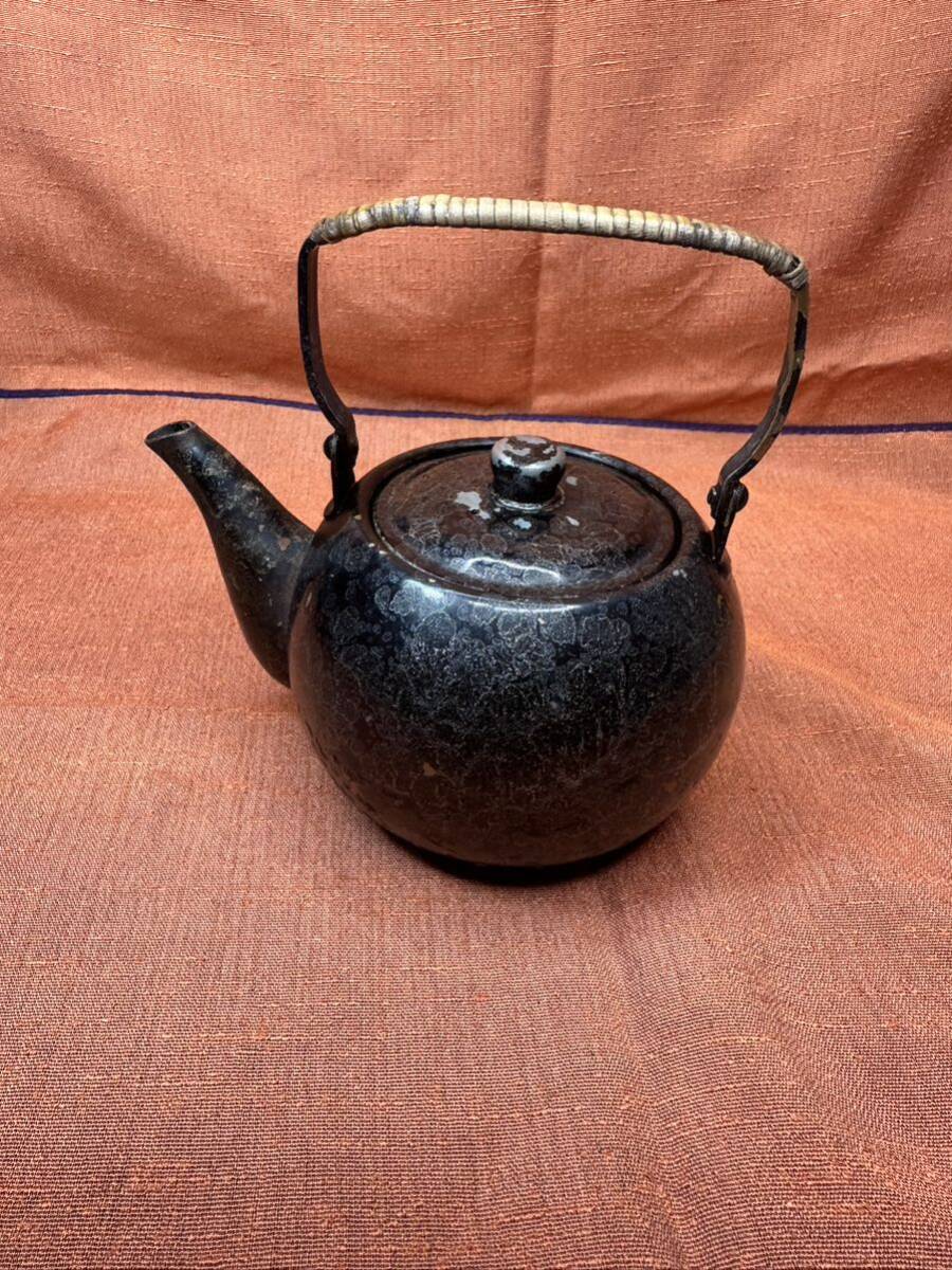 金属工芸 煎茶道具 やかん 茶道具銅製時代物_画像1