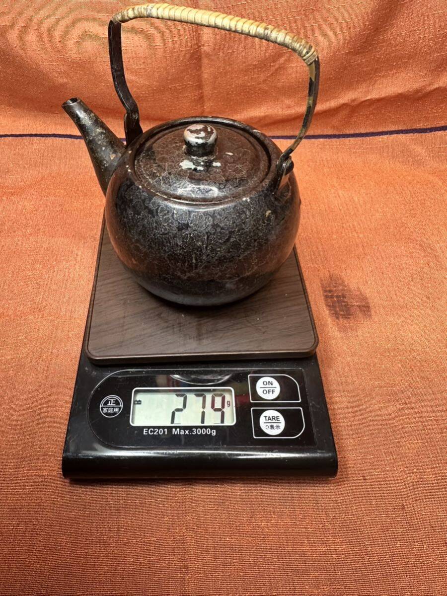 金属工芸 煎茶道具 やかん 茶道具銅製時代物_画像9