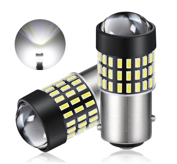LED S25 シングル球 12V-24V マーカー ホワイト 白 ポジションランプ 2個_画像1