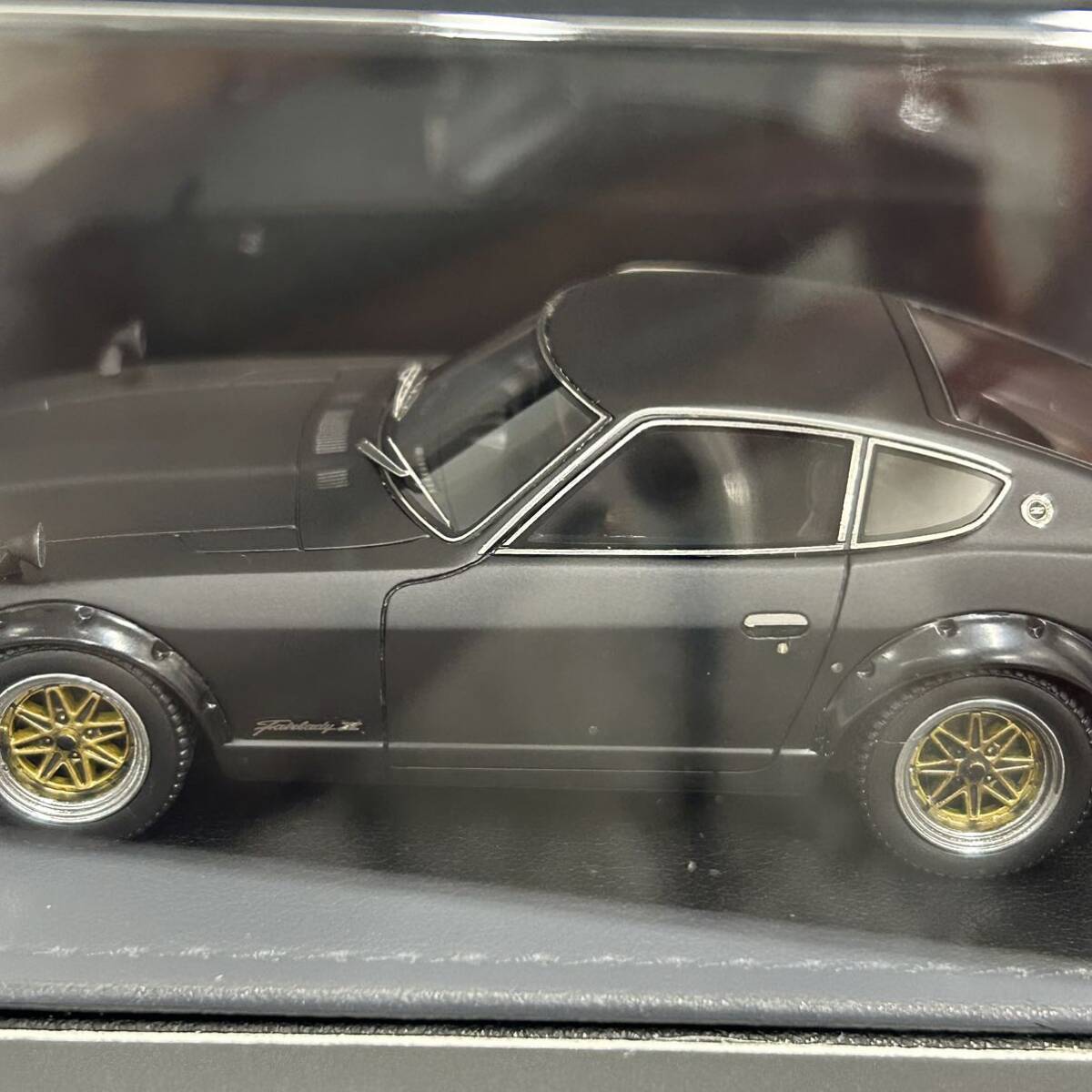 未使用 ignition model Nissan FAIRLADYZ (S30) MATTE BLACK 0025 イグニッションモデル ミニカー 1/43 日産 の画像7