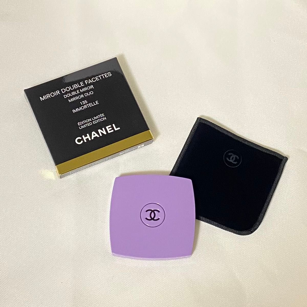 シャネル コンパクト ミラー イモーテル 135 パープル CHANEL 鏡 シャネル コンパクト ミラー イモーテル 135 パープル CHANEL 鏡