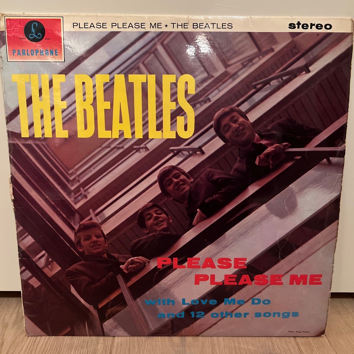 UK stereo マザー&マト両面1 the beatles / please please me ビートルズ LP レコード　MT刻印　プリーズプリーズミー　ステレオ_画像1