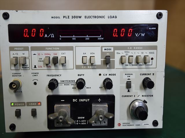 KIKUSUI PLZ-300W ELECTRONIC LOAD 電子負荷_画像2