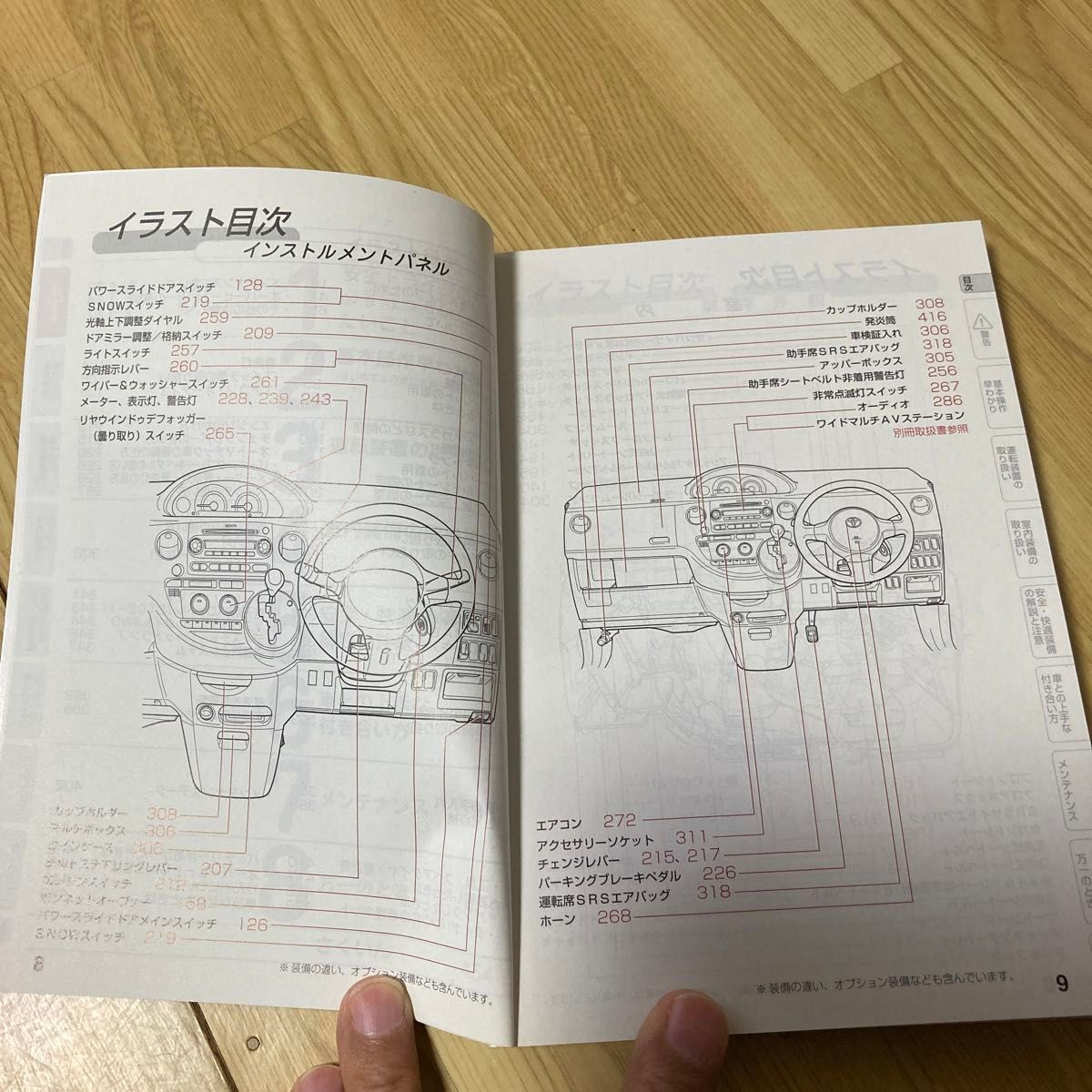 シエンタ 取扱説明書 TOYOTA 2004年以降