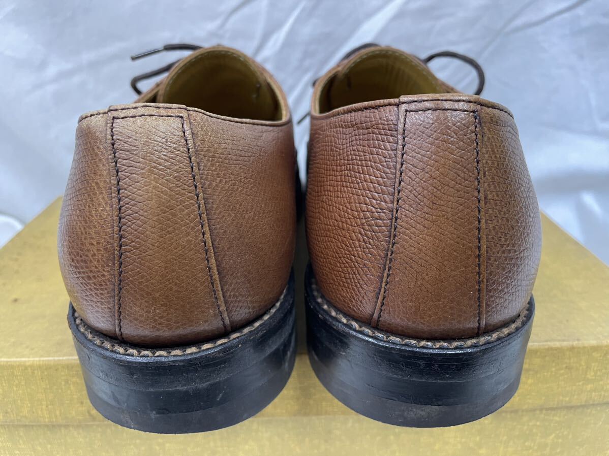 REGAL リーガル ストレートチップ レザー ビジネスシューズ 革靴 紳士靴 24.5cm EE ブラウン 茶の画像4