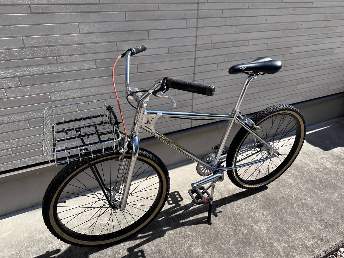 足立区引取限定！ほぼ未使用 カスタム24インチＢＭＸ 限定クロームカラー 24 OLDＢＭＸ クルーザーカスタム の画像7