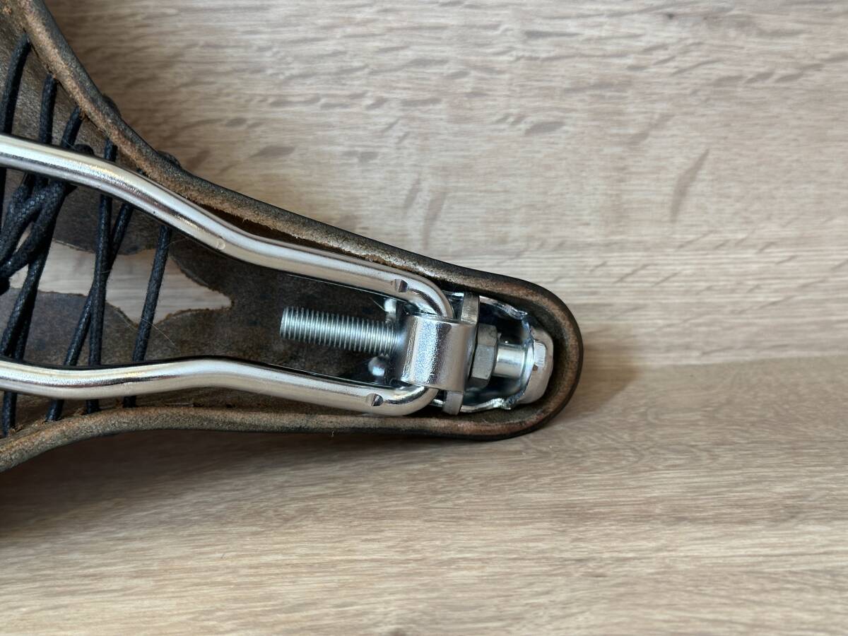 美品　ブルックス　B17 SHORT IMPERIAL CHROME　brooks ショートタイプ　レディース　サドル　ブルーラグ　サークルズ_画像6