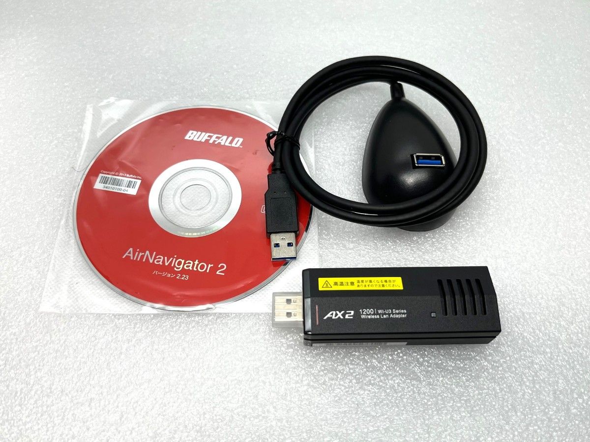 ★美品★BUFFALO　Wi-Fi6対応　無線LAN子機　[USB3.2(Gen1)　高速化　USB無線LAN アダプター]