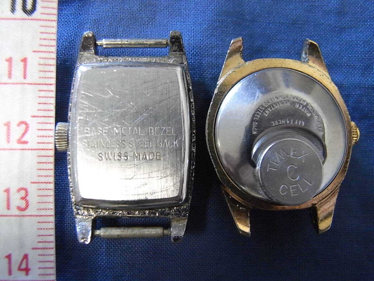即決 2個 電磁テンプ Stellaris Electronic Transistorized TIMEX ELECTRIC タイメックス 腕時計 電子テンプ 1960年代 ジャンク_画像4