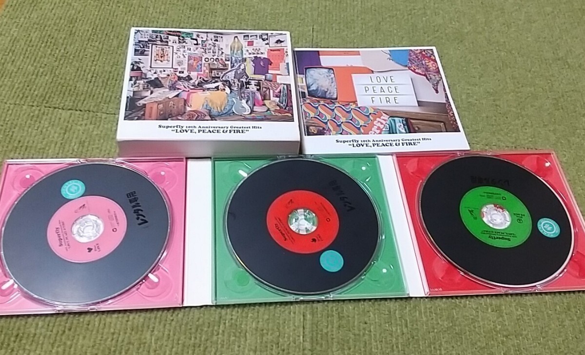 【名盤！】Superfly 10th Anniversary Greatest Hits love peace & fire ベストCDアルバム 愛を込めて花束を Beautiful Force 99 他 bestの画像2
