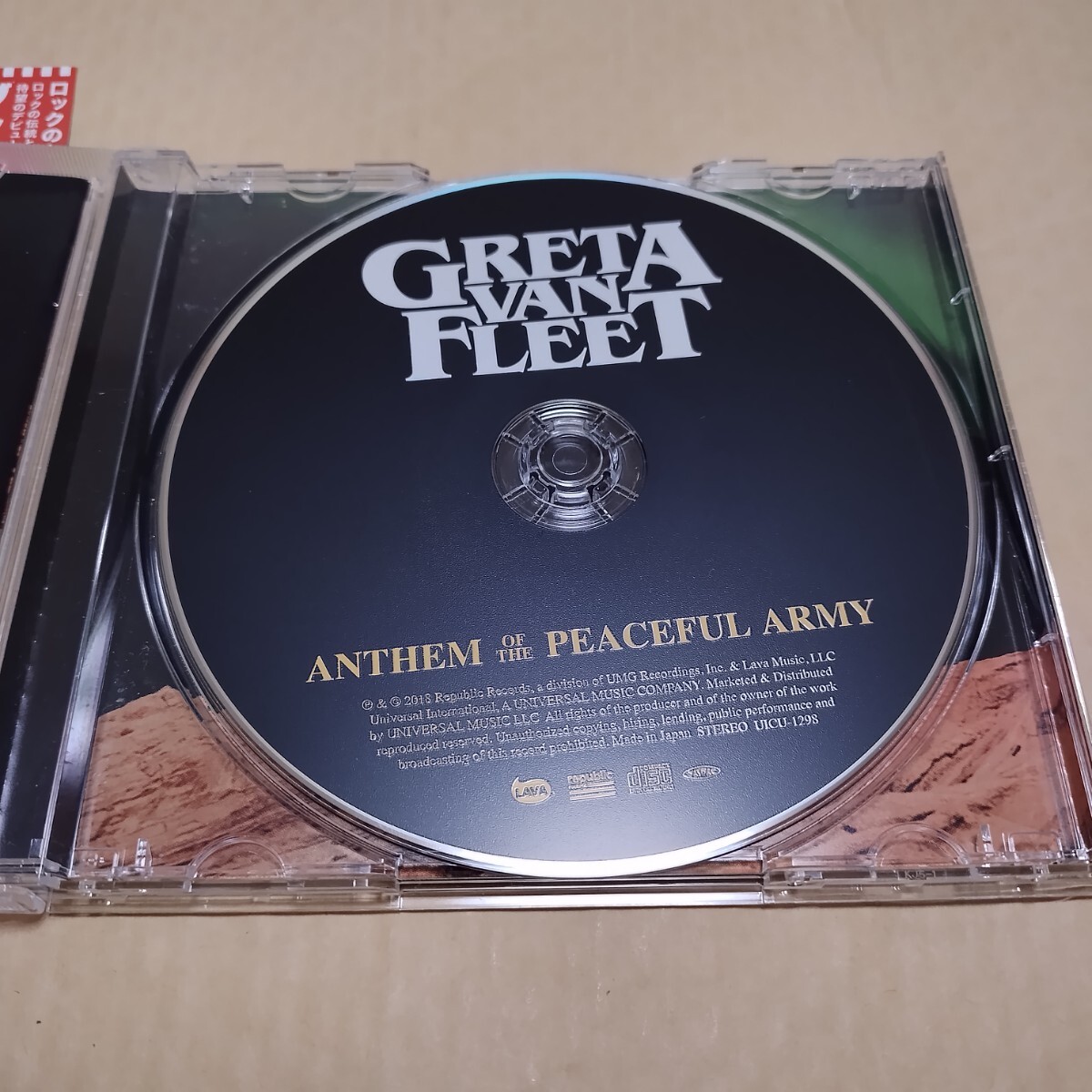 GRETA VAN FLEET　グレタ・ヴァン・フリート ANTHEM OF THE PEACEFUL ARMY　アンセム・オブ・ザ・ピースフル・アーミー　日本盤_画像3