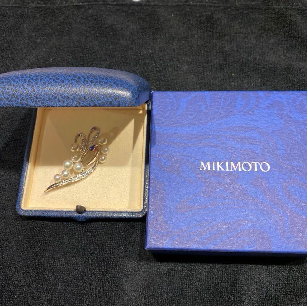 mikimoto パールブローチ の画像1