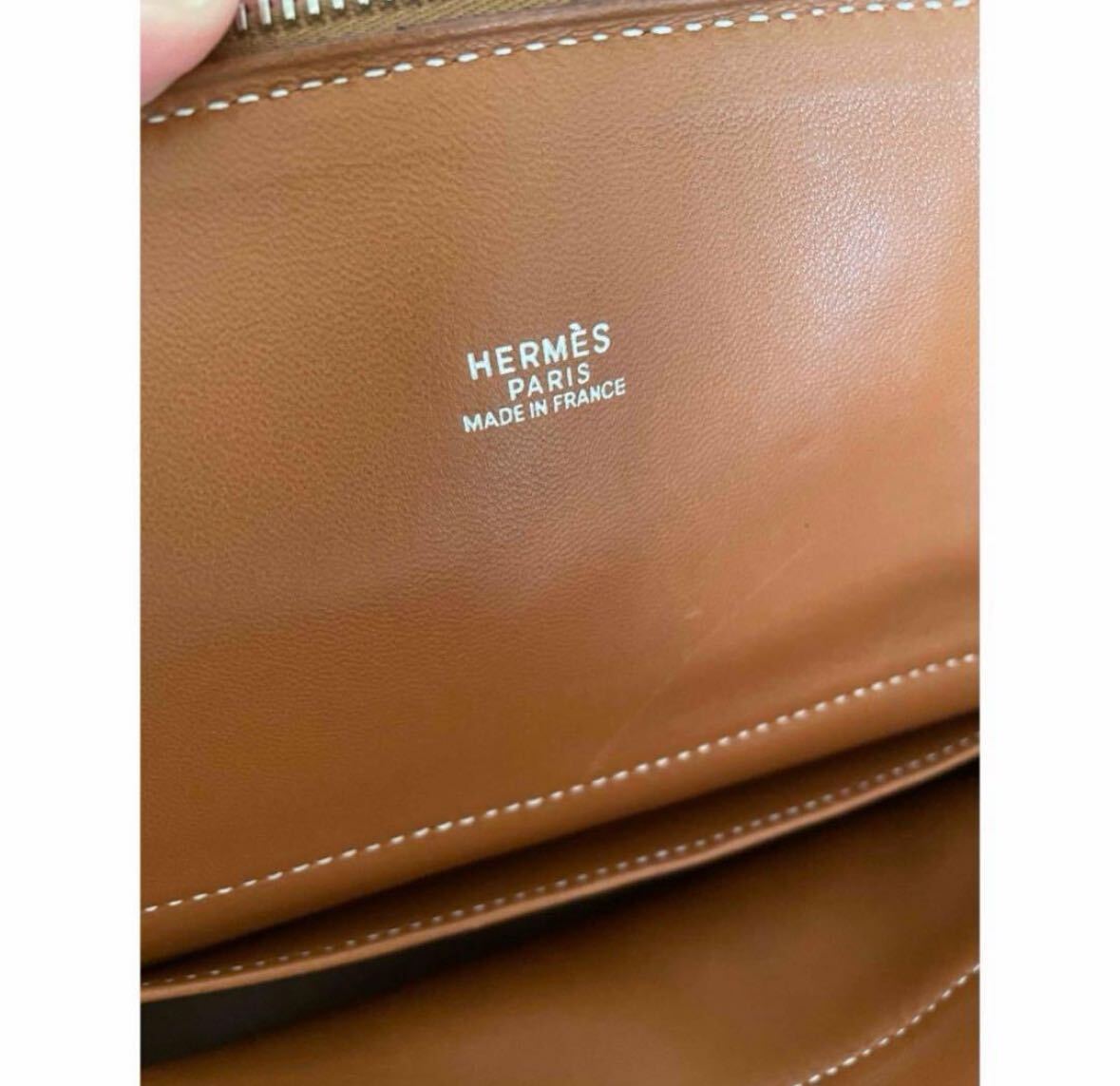 美品　HERMES エルメス　ボリード31 ゴールド　シルバー金具_画像9