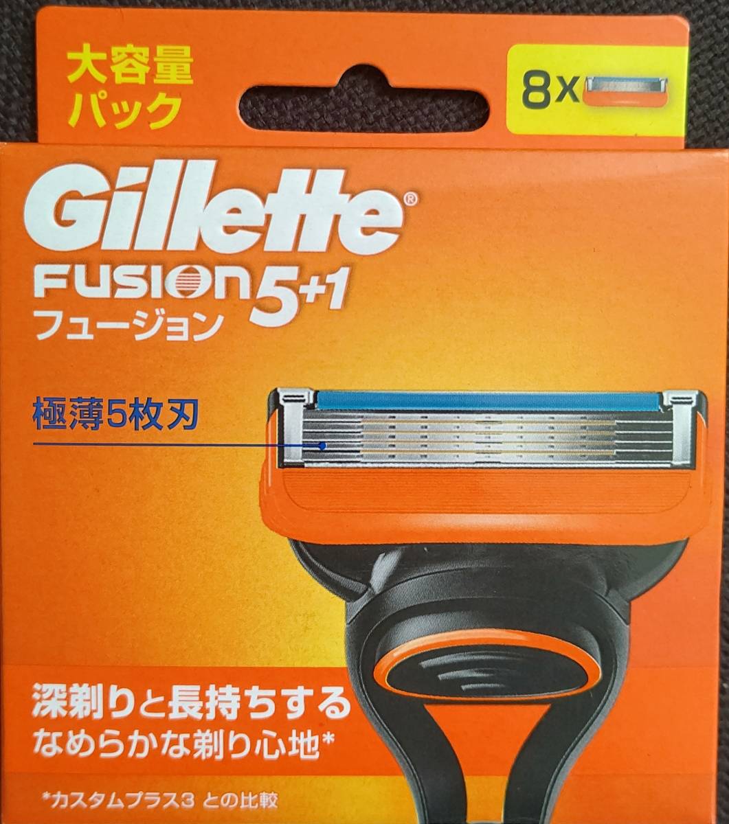 【新品】Gillette Fusion 5+1 替刃８コ入 即決ありの画像1