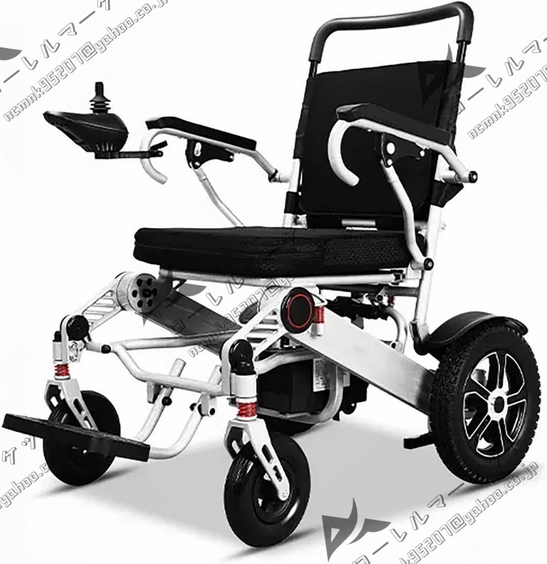  intelligent light weight folding type electric wheelchair one button remote folding 6 shock absorber 500W brushless quiet sound motor 