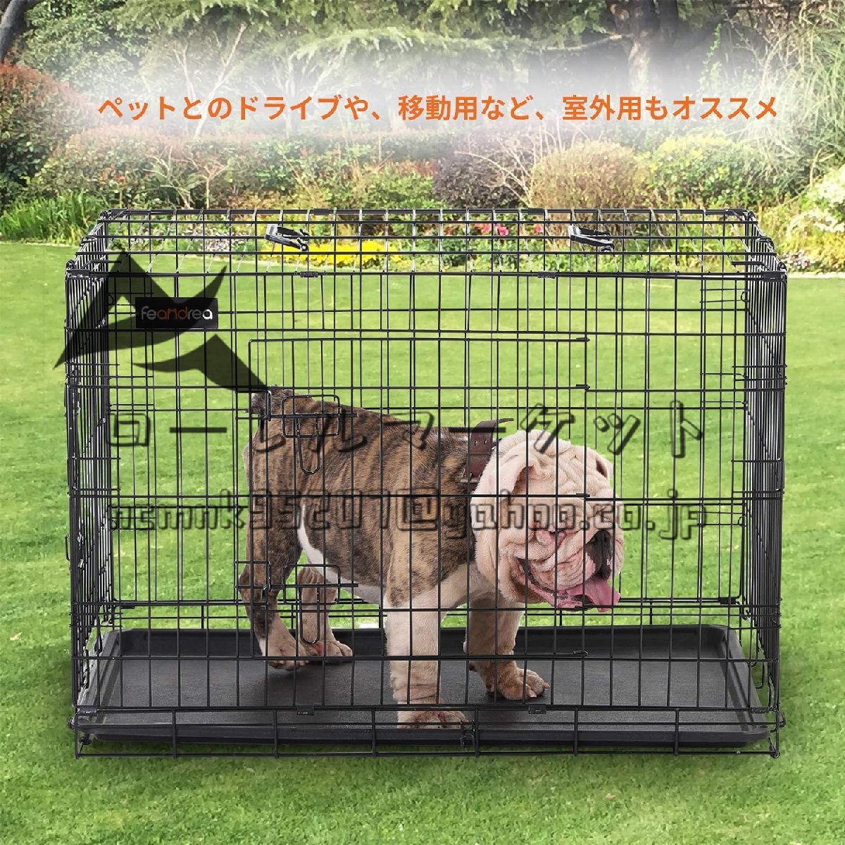  pet cage 92.5x57.5x64cm dog cage pet house . entering .2. interior out combined use folding possible 