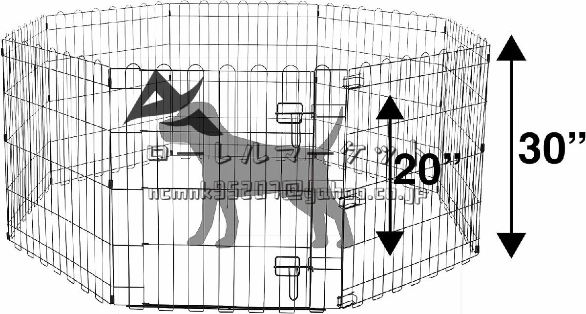  Basic домашнее животное Circle домашнее животное забор складной возможность металлический с подъемником panel 8 листов 150 x 150 x 76cm черный 