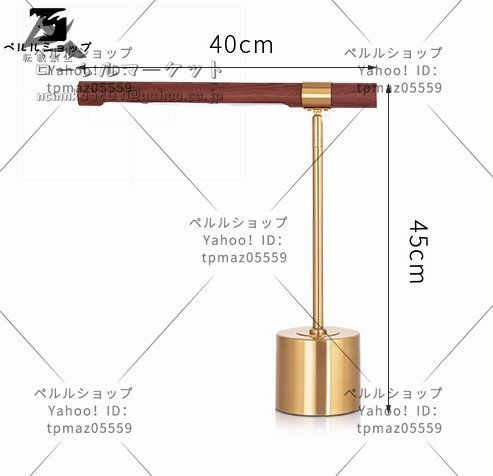 デザイン　インテリア　ナイトスタンド　　ゴールド　ウッド　間接照明　テーブルライト　ランプ　_画像3