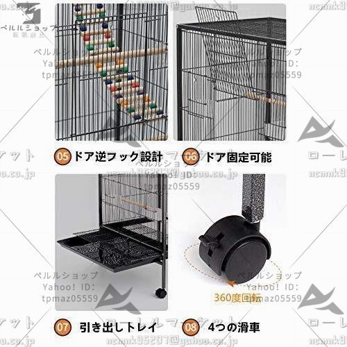  bird cage large gorgeous cage large several .. with casters . parakeet parrot cage o turtle se regulation button writing bird 45.5*45.5*86CM