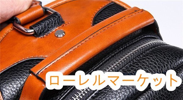 ショルダーバッグ メンズバッグ 斜め掛け 特売！高級本革 バックパック 個性派 ボディバッグ レザー 本革_画像8