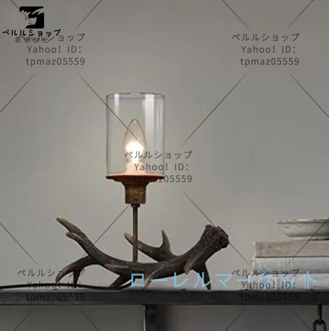 デザインインテリア　ナイトスタンド 　デザインランプ　間接照明　テーブルライト　モダンランプ　アンバー E12_画像2