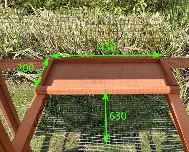 鳥かご 別荘 飼育ケージ 大型◆オウム用 飼育ケージ バードケージ 組立式 ハウス 防腐材 掃除簡単 小動物 ペット用品_画像8