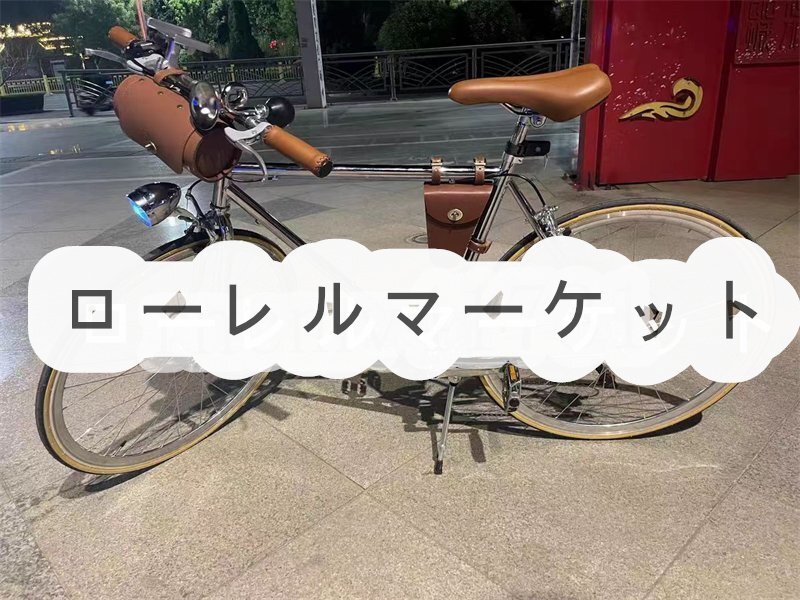 新品推薦★復古風 ロードバイク可変速自転車 7段変速 初心者 街乗り 通勤 通学 700c_画像3