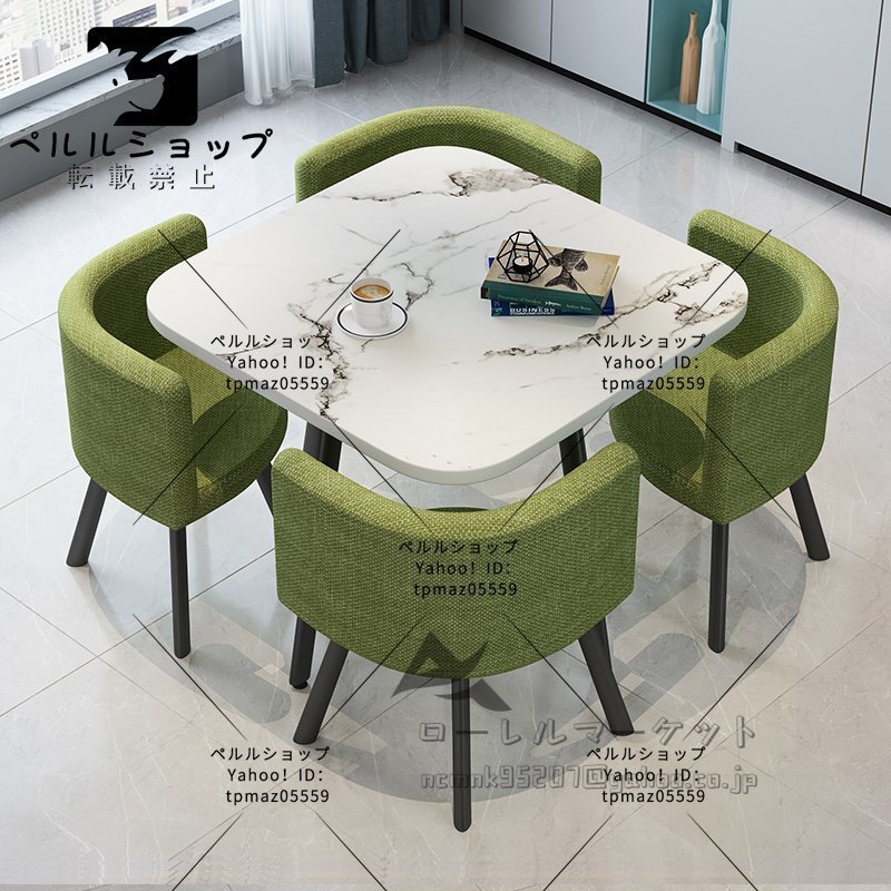 多機能 丸テーブルと椅子 5枚セット テーブルと椅子の組み合わせ 商談 役員応接 会議テーブル_画像3