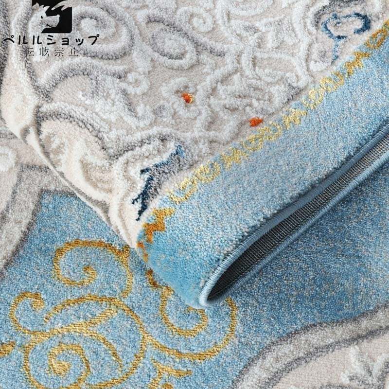 本物 段通 シルク絨毯 手織りカーペット 花柄160cm*230cm ペルシャ絨毯_画像3